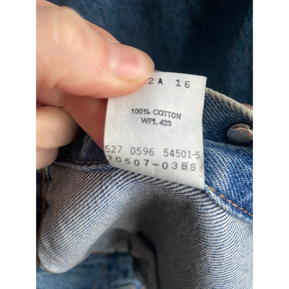 Vintage Levi's Made in USA Denim Trucker Blue Jean Jacket XXL Oversized Heritage - Picture 8 of 8